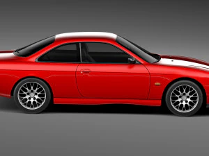 Nissan 240 SX Silvia S14 1996 3D Model