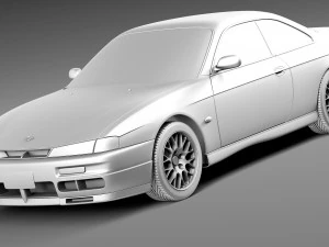 Nissan 240 SX Silvia S14 1996 3D Model