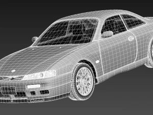 Nissan 240 SX Silvia S14 1996 3D Model