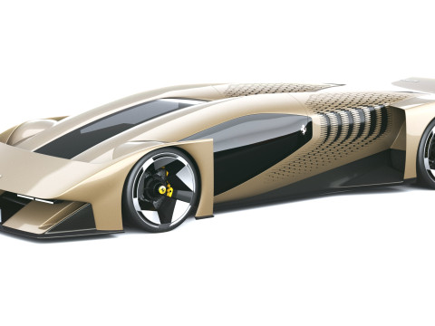 फेरारी F76 कॉन्सेप्ट 2025 3D मॉडल