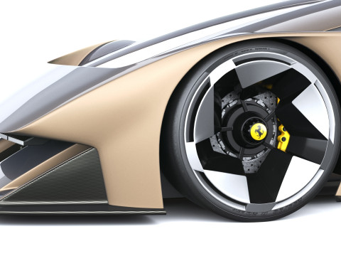 फेरारी F76 कॉन्सेप्ट 2025 3D मॉडल