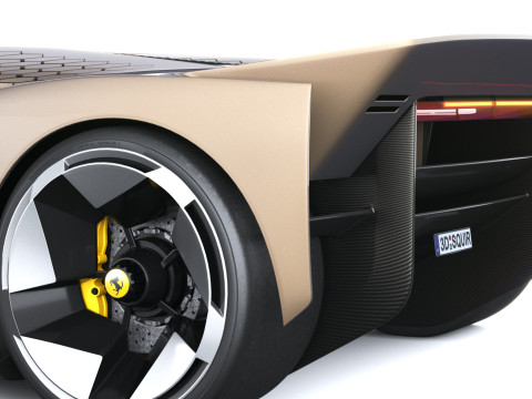 फेरारी F76 कॉन्सेप्ट 2025 3D मॉडल