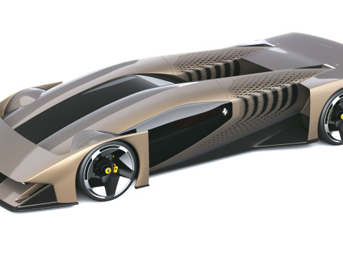 फेरारी F76 कॉन्सेप्ट 2025 3D मॉडल