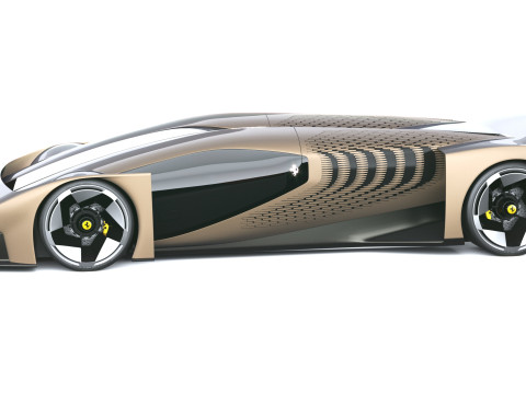 फेरारी F76 कॉन्सेप्ट 2025 3D मॉडल