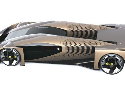 फेरारी F76 कॉन्सेप्ट 2025 3D मॉडल