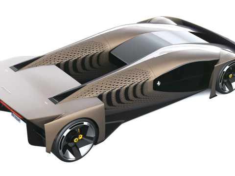 फेरारी F76 कॉन्सेप्ट 2025 3D मॉडल