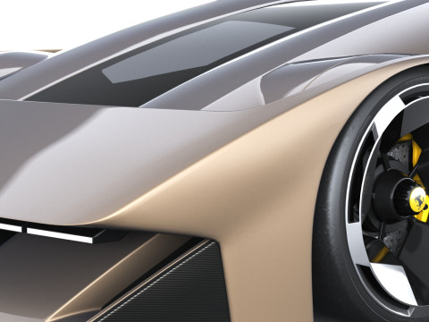 फेरारी F76 कॉन्सेप्ट 2025 3D मॉडल