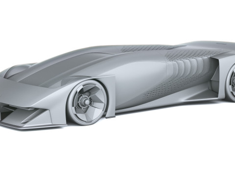 फेरारी F76 कॉन्सेप्ट 2025 3D मॉडल