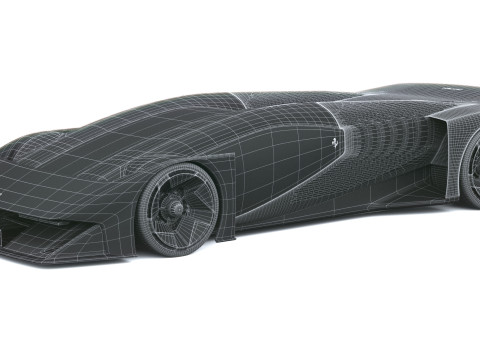 फेरारी F76 कॉन्सेप्ट 2025 3D मॉडल