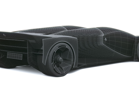 फेरारी F76 कॉन्सेप्ट 2025 3D मॉडल