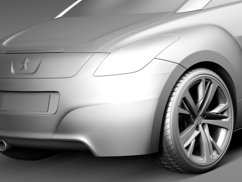 Peugeot RCZ 2013 3D Model