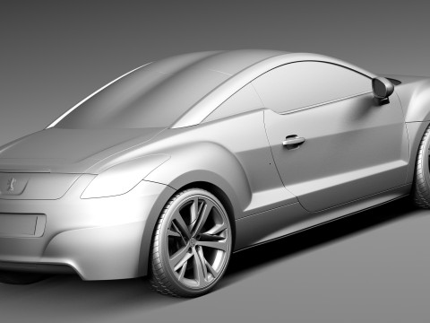 Peugeot RCZ 2013 3D Model
