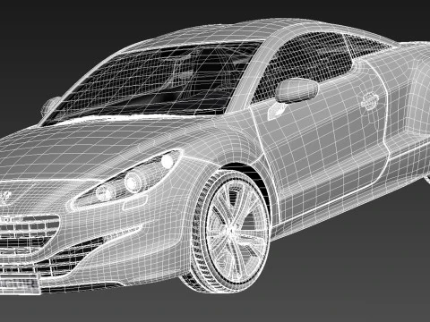Peugeot RCZ 2013 3D Model