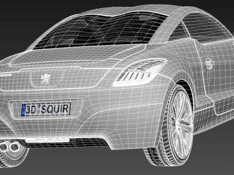 Peugeot RCZ 2013 3D Model