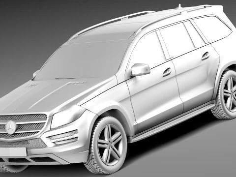 Mercedes-Benz GL 2013 3D Model