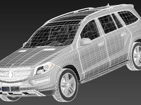 Mercedes-Benz GL 2013 3D Model