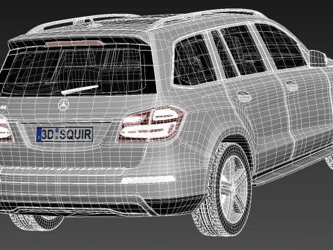 Mercedes-Benz GL 2013 3D Model