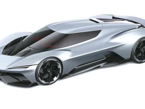 Chevrolet Corvette CX Conceito 2025 Modelo 3D