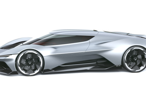 Chevrolet Corvette CX Conceito 2025 Modelo 3D