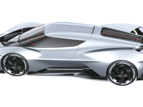 Chevrolet Corvette CX Conceito 2025 Modelo 3D