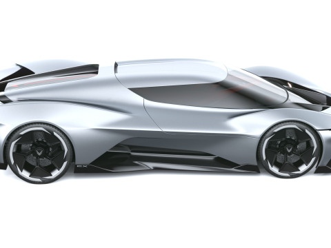 Chevrolet Corvette CX Conceito 2025 Modelo 3D