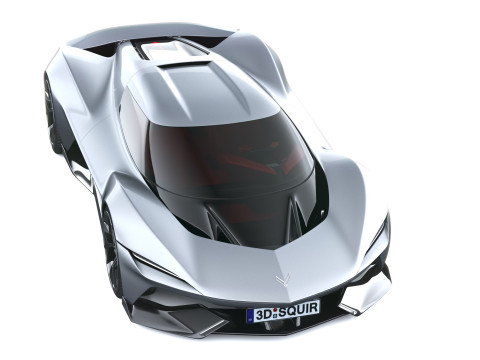 Chevrolet Corvette CX Conceito 2025 Modelo 3D