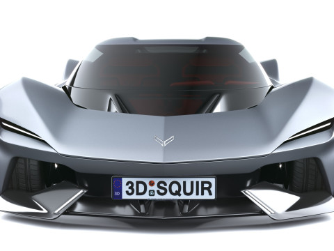 Chevrolet Corvette CX Conceito 2025 Modelo 3D