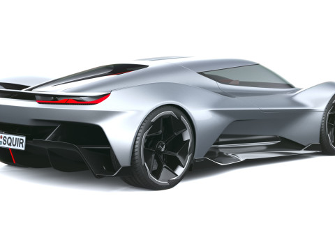 Chevrolet Corvette CX Conceito 2025 Modelo 3D