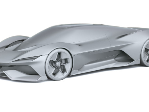 Chevrolet Corvette CX Conceito 2025 Modelo 3D