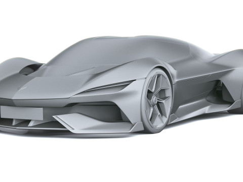 Chevrolet Corvette CX Conceito 2025 Modelo 3D