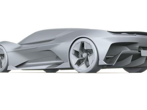 Chevrolet Corvette CX Conceito 2025 Modelo 3D