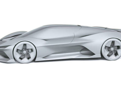 Chevrolet Corvette CX Conceito 2025 Modelo 3D