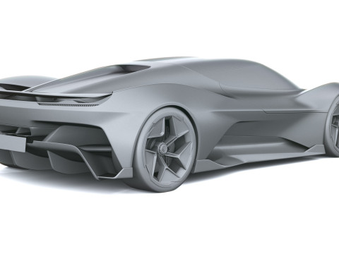 Chevrolet Corvette CX Conceito 2025 Modelo 3D