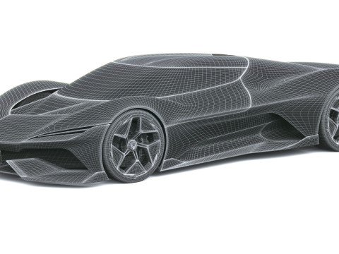 Chevrolet Corvette CX Conceito 2025 Modelo 3D