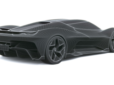 Chevrolet Corvette CX Conceito 2025 Modelo 3D