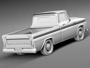 Chevrolet C10 1965 Pickup 3D Model