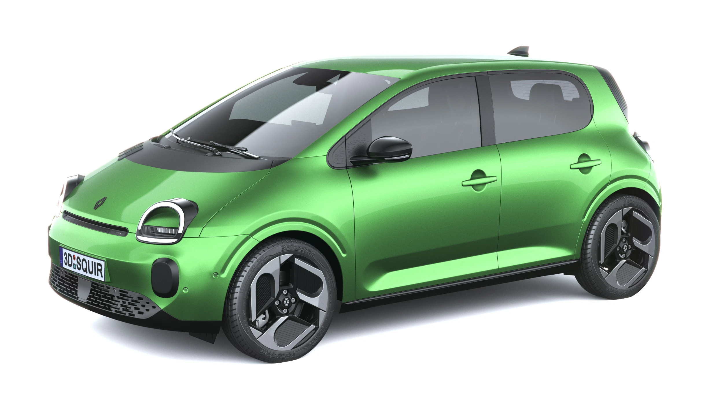 Renault Twingo E-Tech EV 2027 Modello 3D .c4d .max .obj .3ds .fbx .stl .blend 