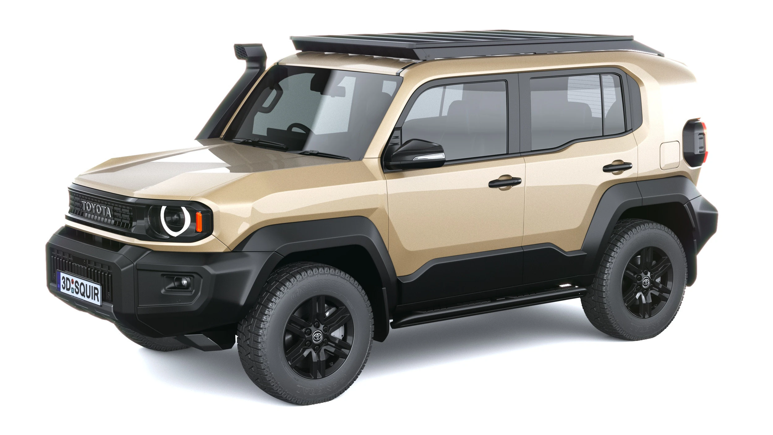 Toyota Land Cruiser FJ Offroad 2027 3D Model .c4d .max .obj .3ds .fbx .stl .blend 