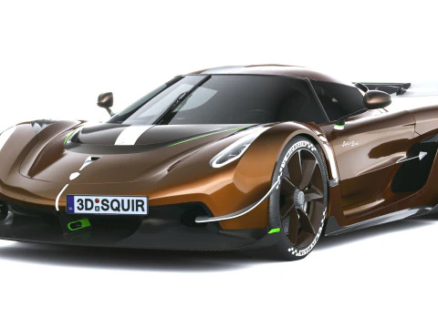 Lancia Koenigsegg Sadair 2026 LowPoly Modello 3D