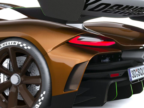 Lancia Koenigsegg Sadair 2026 LowPoly Modello 3D