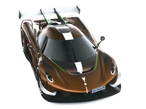 Lancia Koenigsegg Sadair 2026 LowPoly Modello 3D