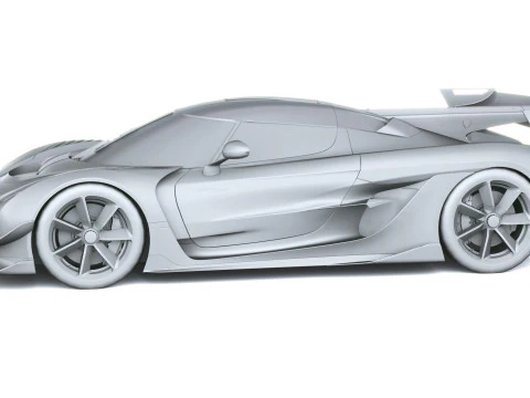 Lancia Koenigsegg Sadair 2026 LowPoly Modello 3D