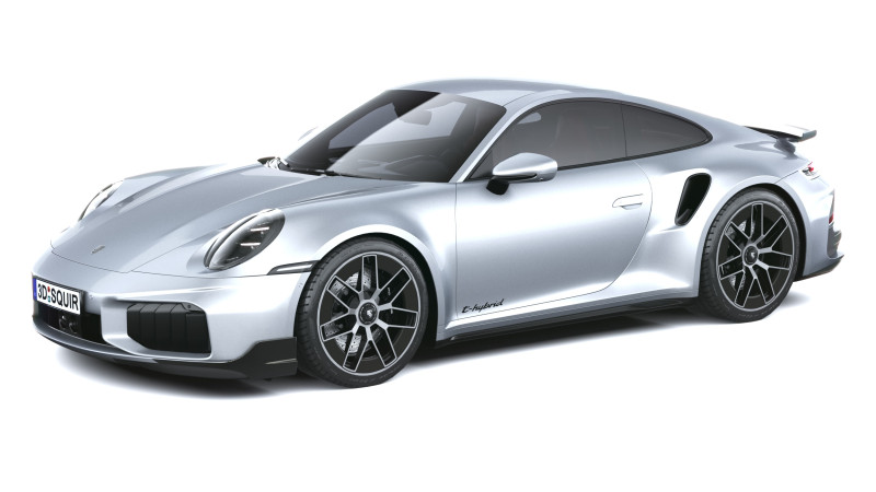 Porsche 911 Turbo S Coupé Aero 2026 LowPoly Modelo 3D .c4d .max .obj .3ds .fbx .stl .blend