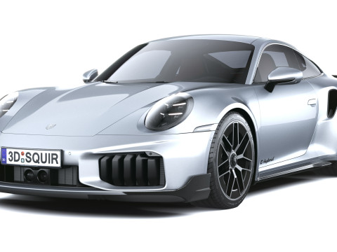 Porsche 911 Turbo S Coup&eacute; Aero 2026 LowPoly Modelo 3D