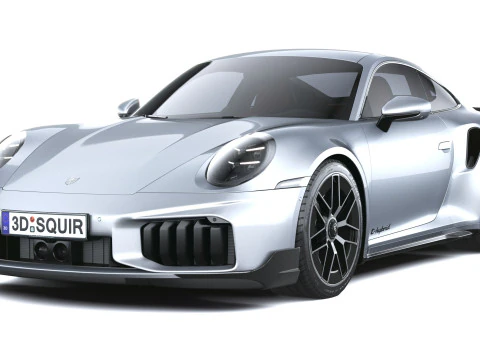 Porsche 911 Turbo S Coup&eacute; Aero 2026 LowPoly Modello 3D