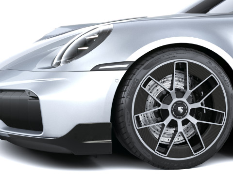 Porsche 911 Turbo S Coup&eacute; Aero 2026 LowPoly Modelo 3D