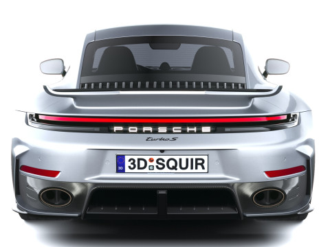 Porsche 911 Turbo S Coup&eacute; Aero 2026 LowPoly Modelo 3D