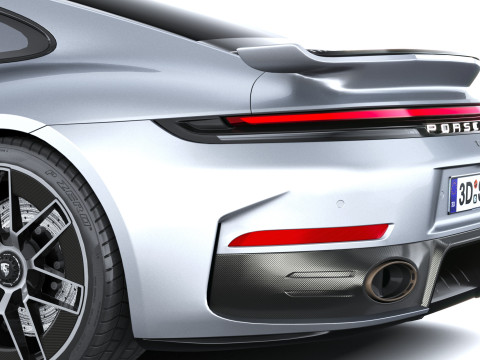 Porsche 911 Turbo S Coup&eacute; Aero 2026 LowPoly Modelo 3D