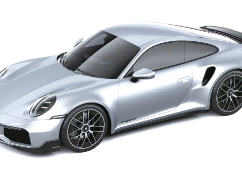 Porsche 911 Turbo S Coup&eacute; Aero 2026 LowPoly Modello 3D