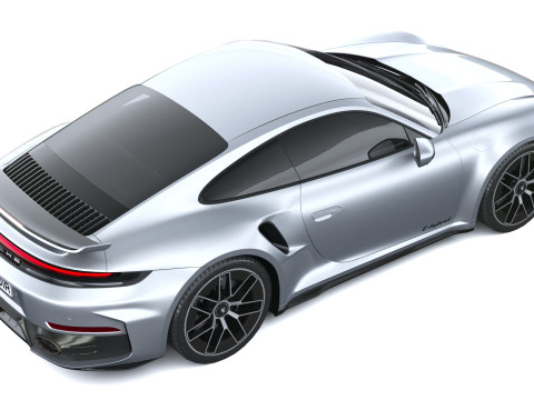 Porsche 911 Turbo S Coup&eacute; Aero 2026 LowPoly Modelo 3D